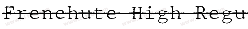 Frenchute High Regul字体转换